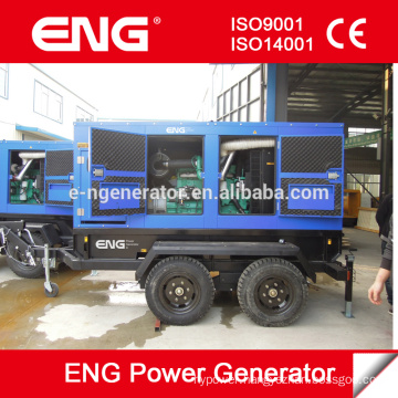 300KW mobile trailer diesel generator with Cummins NTAA855-G7